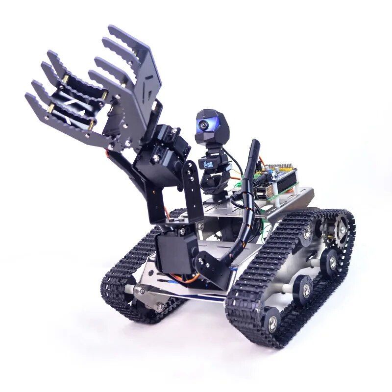 Advanced WiFi Controlled Robot Car Kit with 4DOF Arm and HD Camera ...
